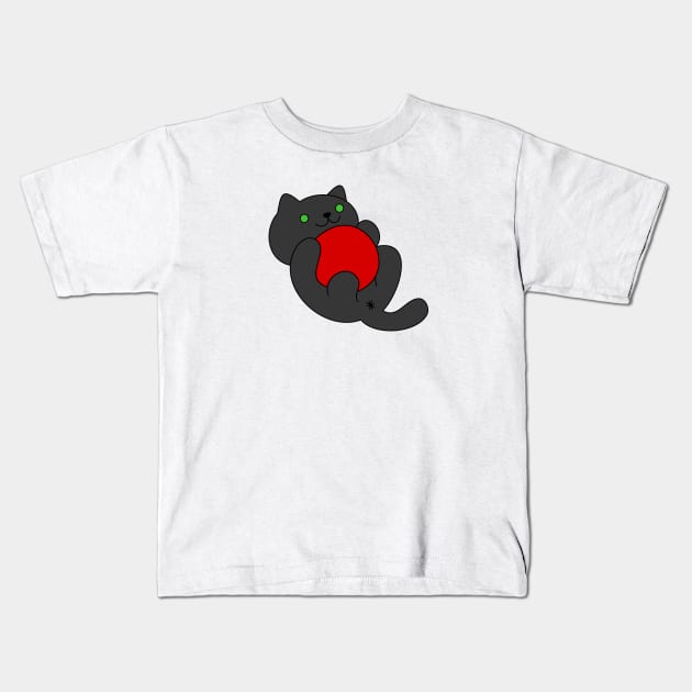 Kitty Playtime Kids T-Shirt by The Lemon Stationery & Gift Co